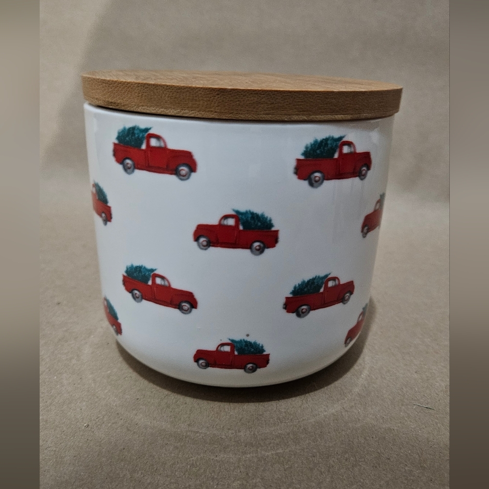 Ciroa Celebrate Christmas TREE RED TRUCK Ceramic Cookie Treats